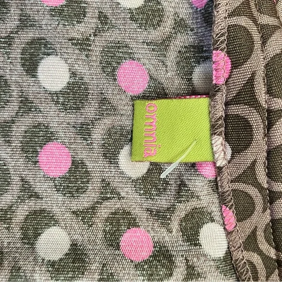 Omnia 100% Silk Stylish Wrap Dress with Geometric Pattern Women’s Size 2 - Picture 7 of 10